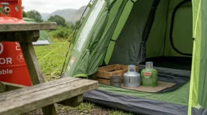 Winter-blend gas canister designed for high-altitude or cold-weather camping.
