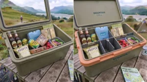 Testing the durability and thermal performance of a heavy-duty cool box divider.