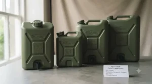 Selection of 10L and 20L water carriers for camping and caravanning.