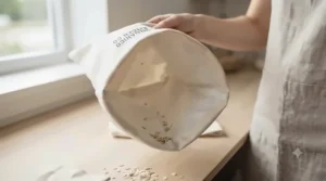 A wipe-clean interior lining of a budget-friendly food storage sack under £15 for easy maintenance.