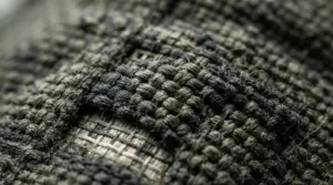 A close-up view showing the advanced scent-blocking fabric technology of a heavy-duty odour-proof food sack.